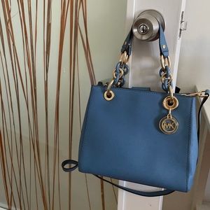 Michael Kors blue medium purse